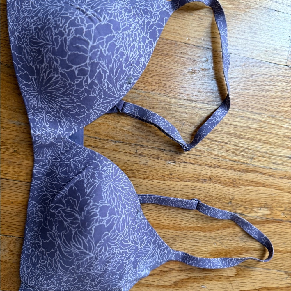 Floral Patterned Women's Bra